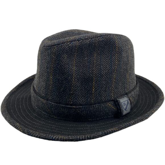 Daniel Cremieux Other - Daniel Cremieux 38 Blue Label Wool Blend Fedora Hat Large/XL Charcoal NEW